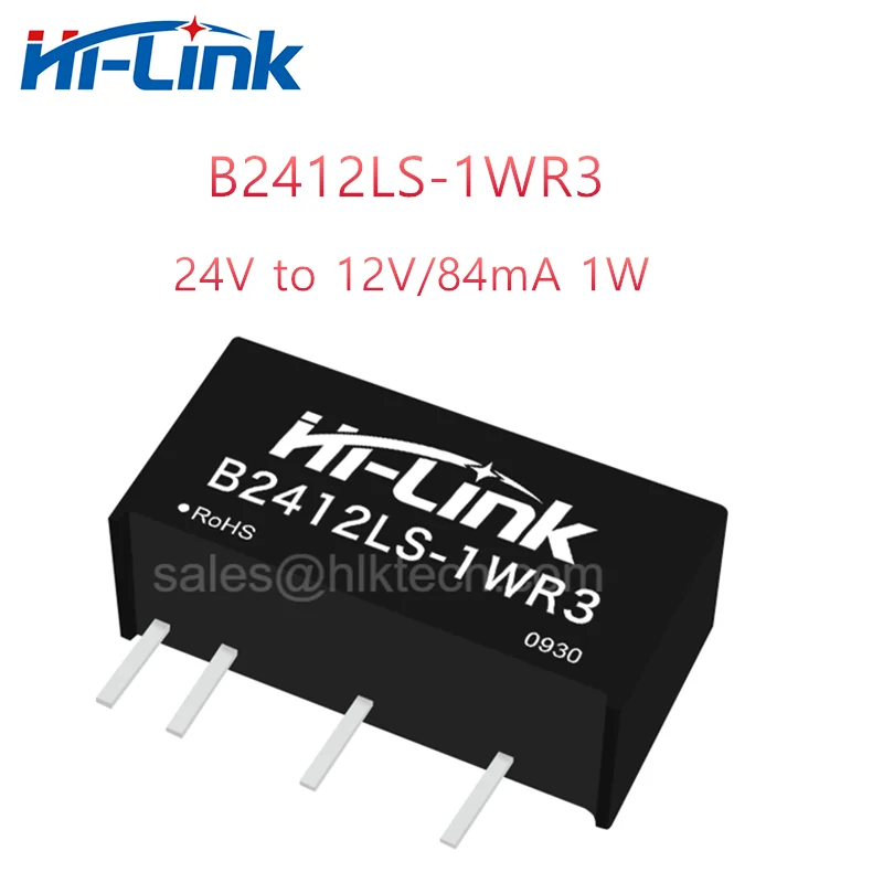 Hilink Hilink B2412LS-1WR3 1W 24V Output Tiny Power Consumption Long Life Design Adjustable Mini Supply Module