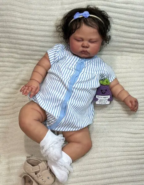 FBBD Customized Limited Supply 25inch Reborn Baby Pickle With Hand-Rooted Hair Already Finished Doll With Different Dress