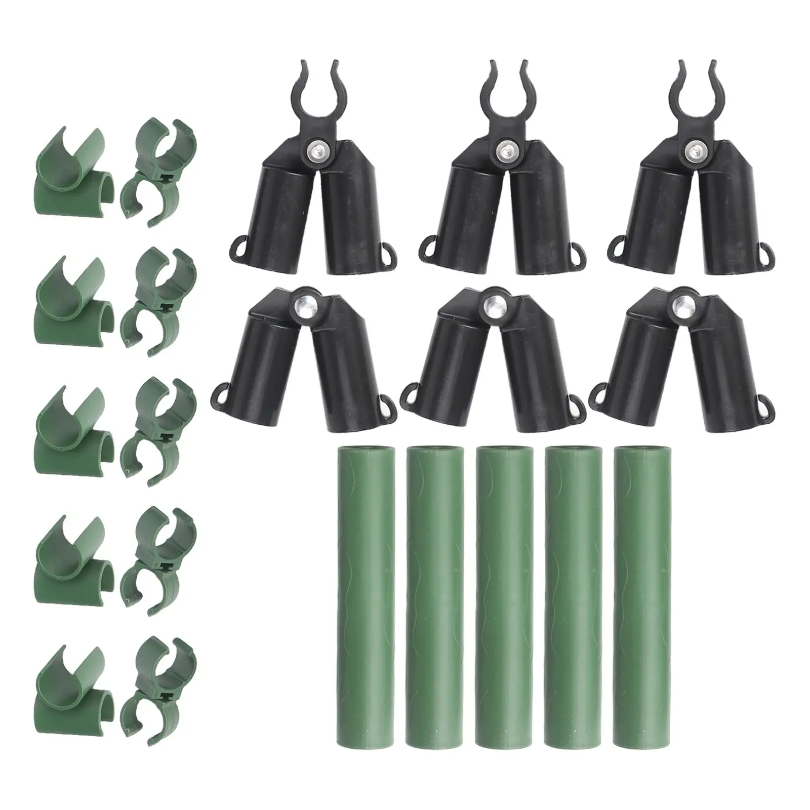 21pcs Adjustable Plant Garden Trellis Connector Buckle Clips Set Greenhouse 20mm Plastic Clips Plant Support Fixed Connector