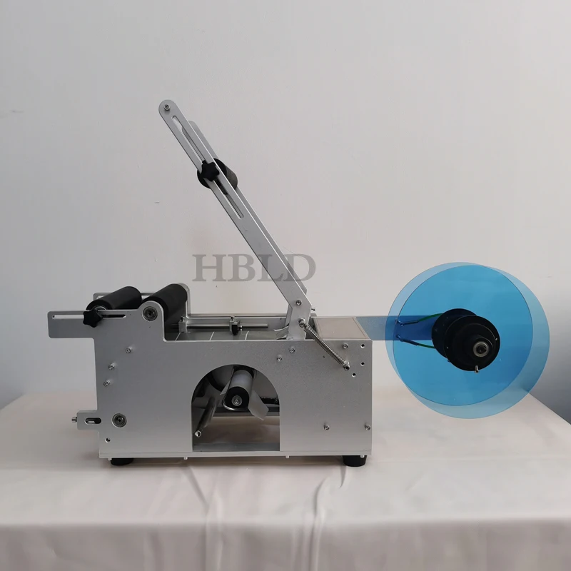 

New Automatic Glass Wine Bottle Labeling Machine Wine Beverage Round Bottle Date Icon Printing Machine