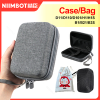 Bag Case Gray Black Color For Niimbot D11 D101 D110 B1 B21 B203 Label Thermal Printer USE Protective Shell