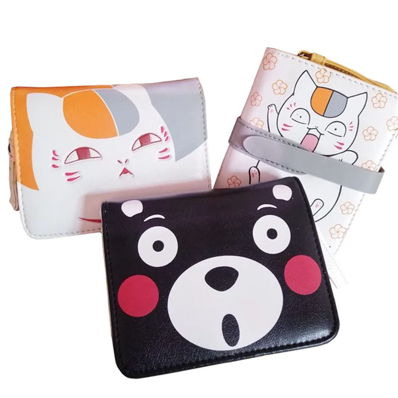 

Kumamon Natsume's Book of Friends Anime Wallet Purse Cartoon Cute Kawaii Short Wallets Women Ladies Money Bag Clips Card Holder