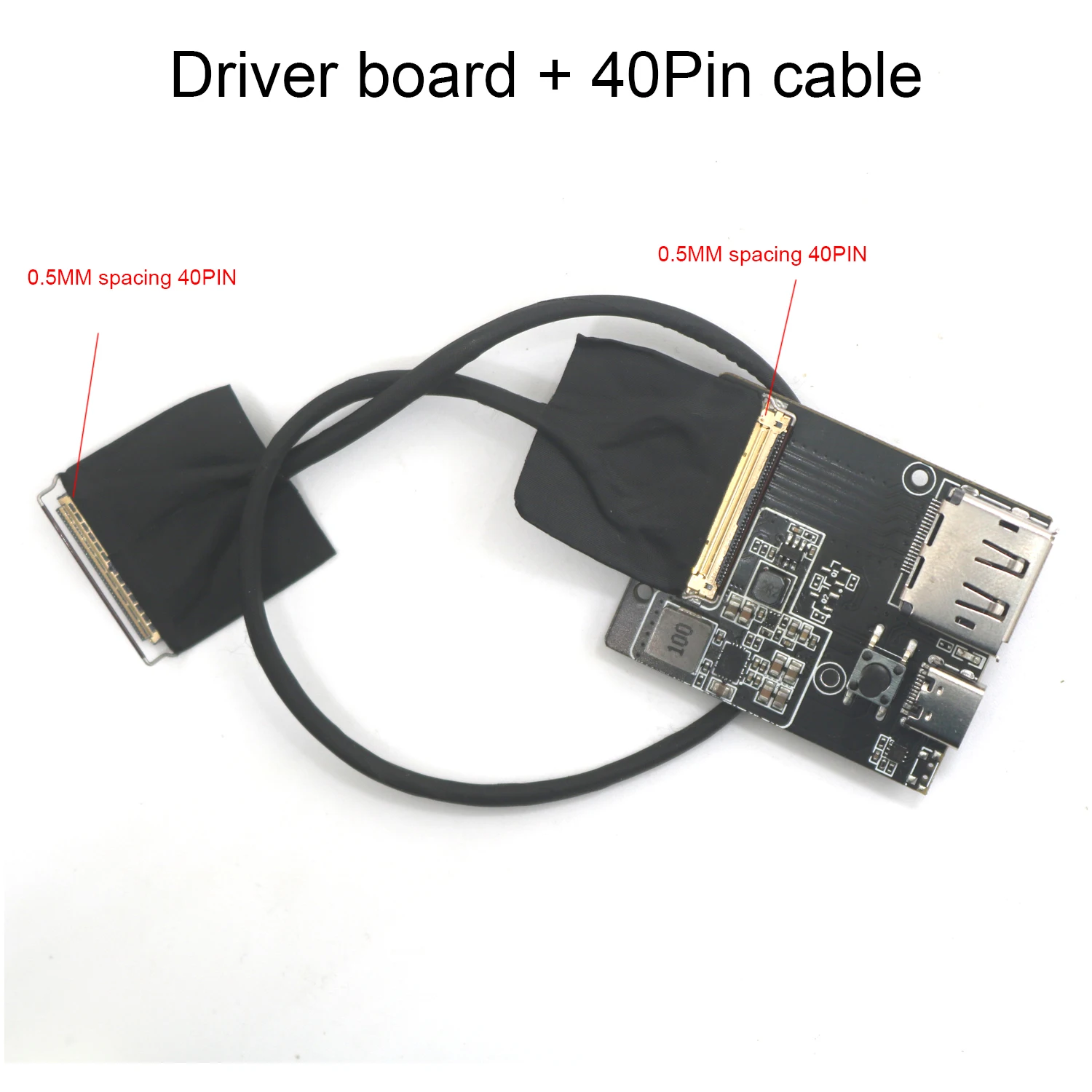 Imagem -04 - para Edp Driver Board 30pin 40pin Edp Adaptador de Sinal 240hz 165hz 60hz Led Lcd Tela de Projeção Cabo Coaxial Notebook dp