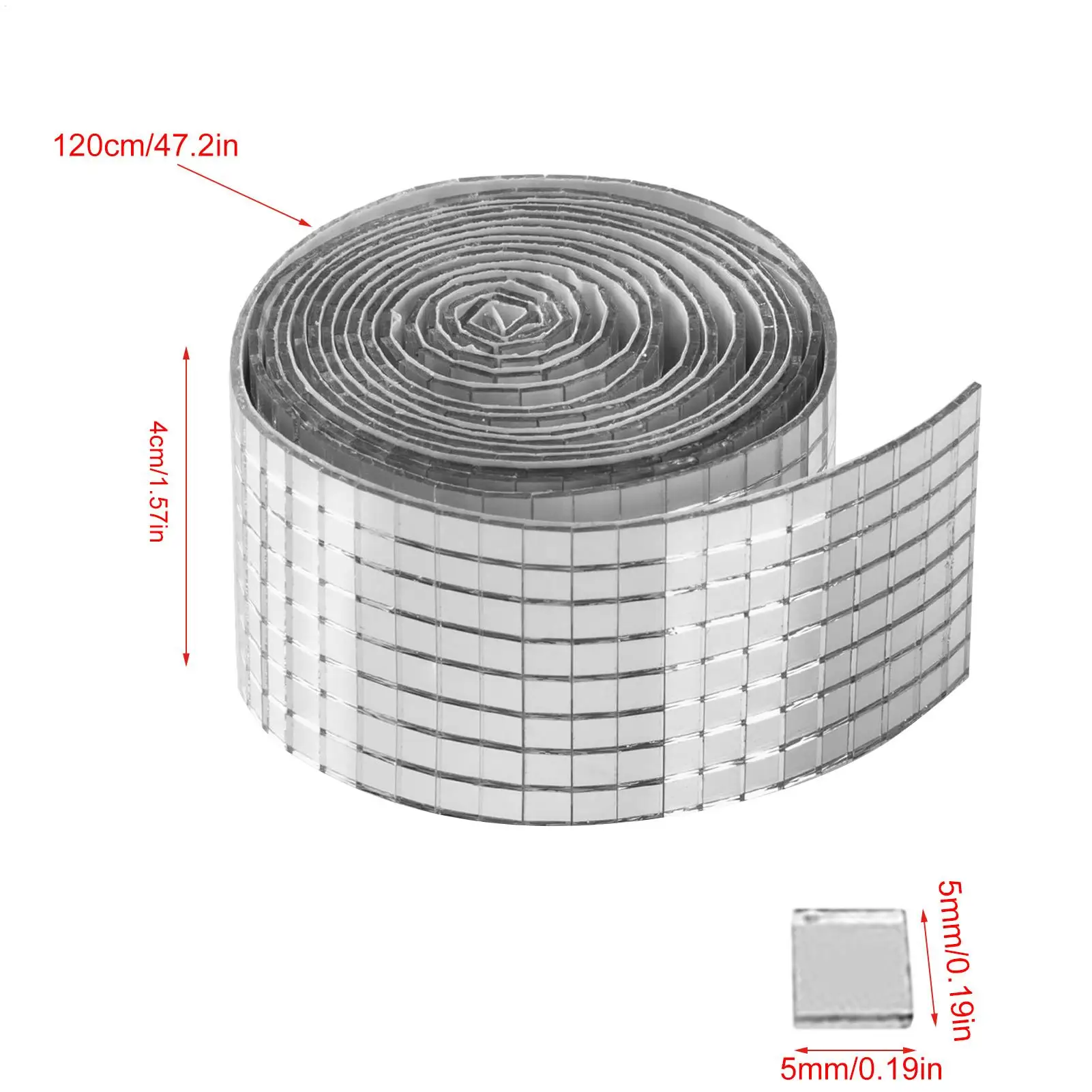 Self-Adhesive Craft Tiles Reflective Waterproof Stickers Disco Ball Tiles Decoration For Ceiling Floor Bathroom Kitchens view 6