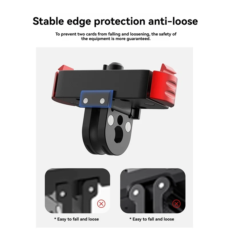 Base magnética de liberación rápida de Metal A003 para Gopro Hero 13, adaptador de montaje de extensión, accesorios de soporte