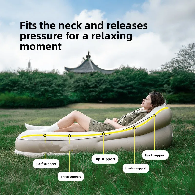 Inflatable sofa outdoor automatic inflatable mattress camping tent lazy portable sleeping mat lunch break air mattress bed