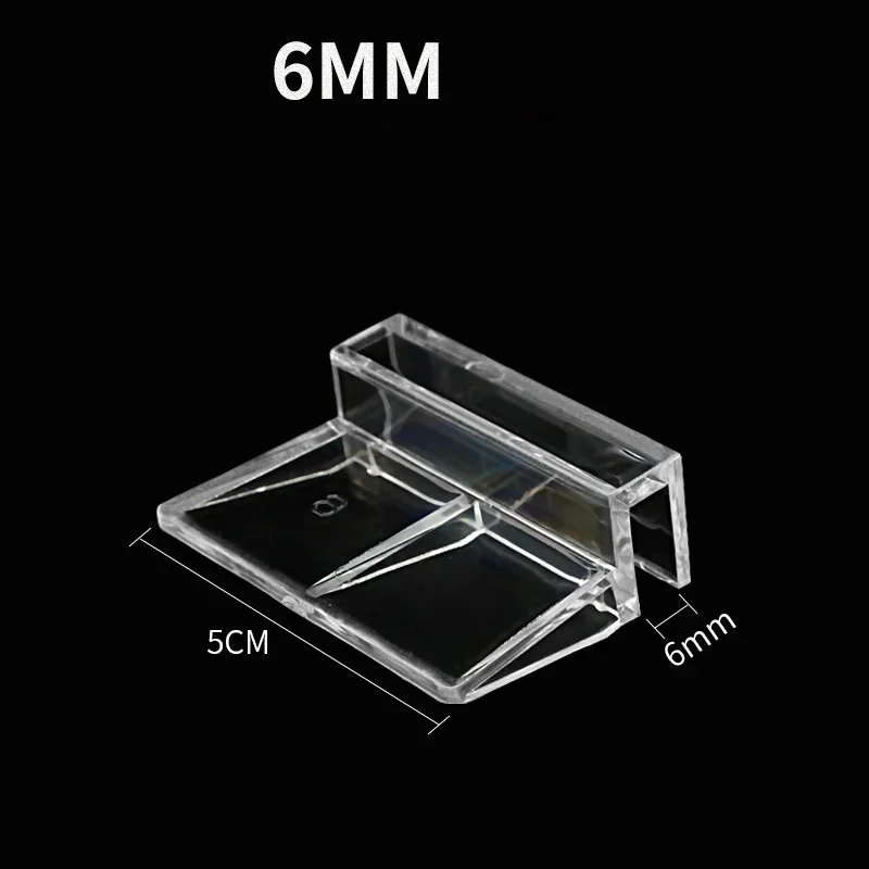 4 Pcs Set 6-12mm Acrylic Fish Tank Lid Cover Support Holder Bracket Clip Aquarium Top Cover Bracket Aquarium Cap Support Rack