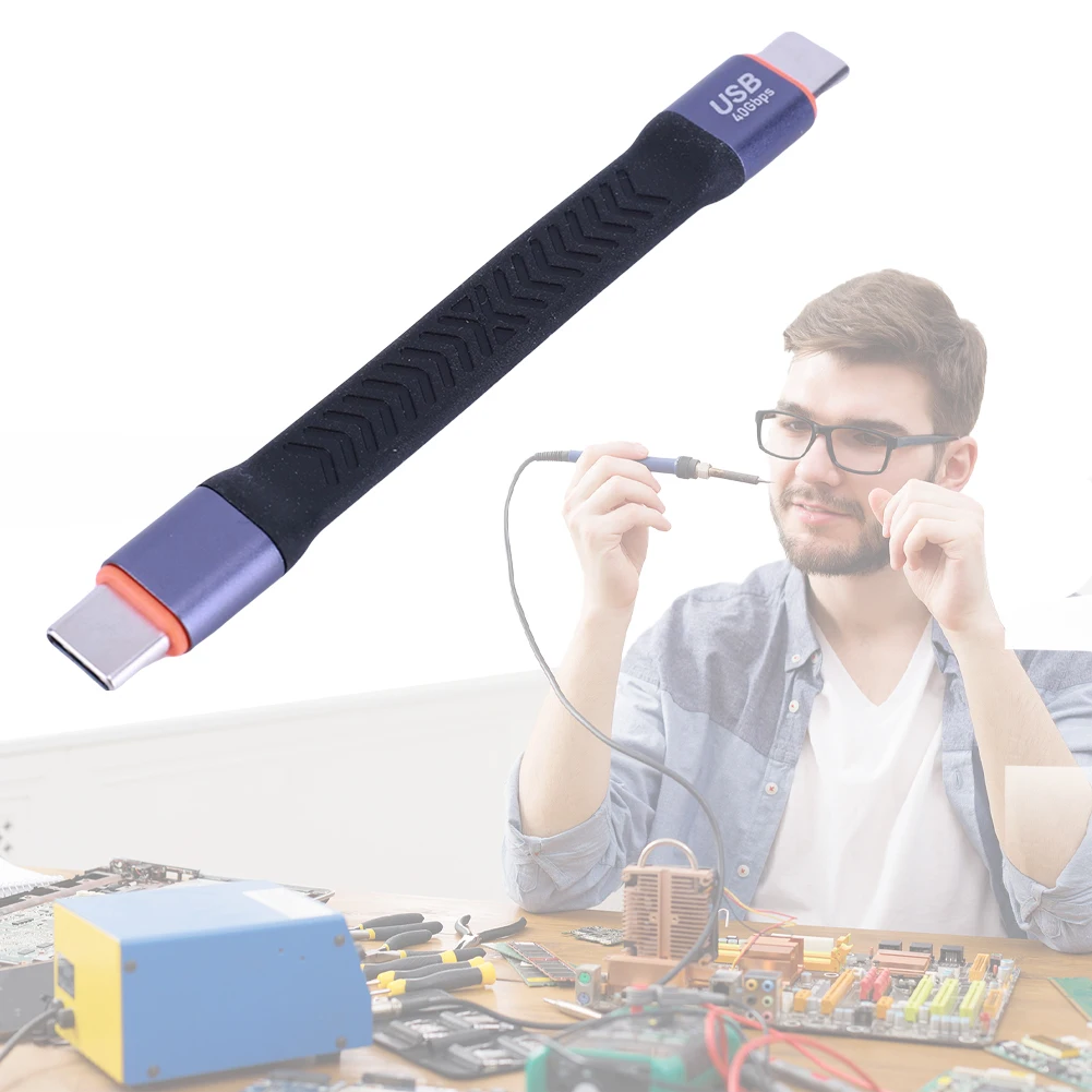 

PD100W USB3.2 Fast Charge Short USB Cord Wire USB C To Type C Short Cable 20V 5A Gen 2 40Gbps USB Type C To Type-C Cable 8K 60Hz