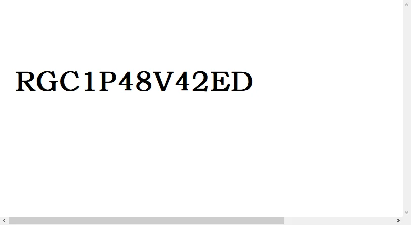 [Original] RGC1P48V42ED Solid State Relay