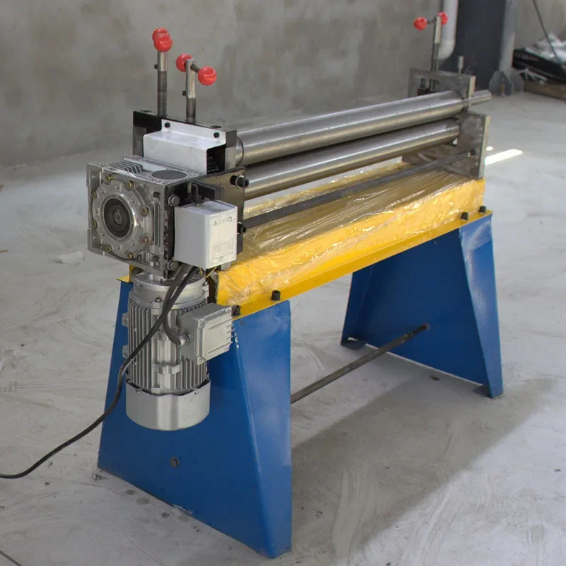 Electronic 3 three-roll rolling bending machine 2mm 1.5mm 1.2mm sheet metal aluminum foil rolling