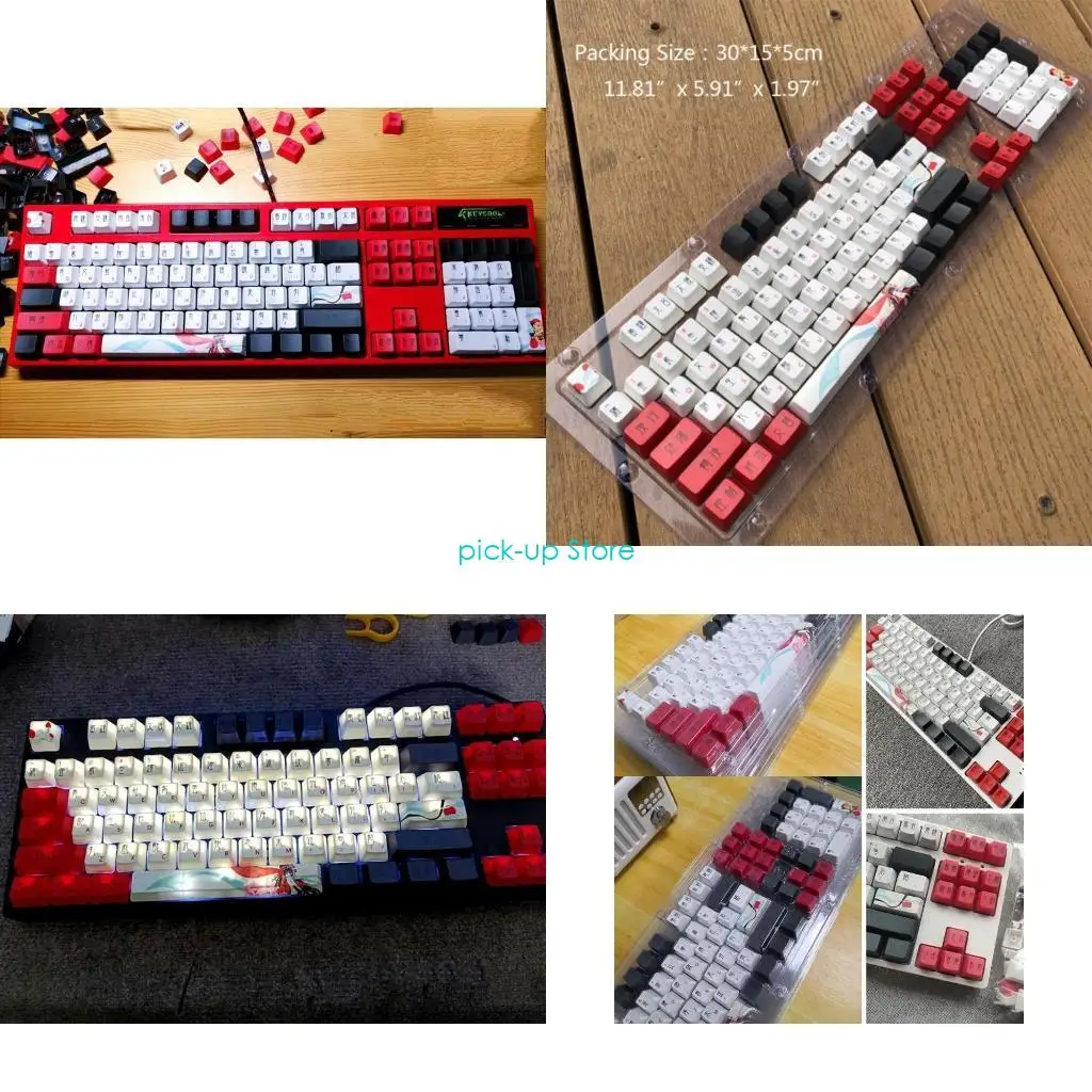 

Q5WA Keycaps Suitable for Cherry MX Switch for Key Set OEM Profile PBT Keycaps