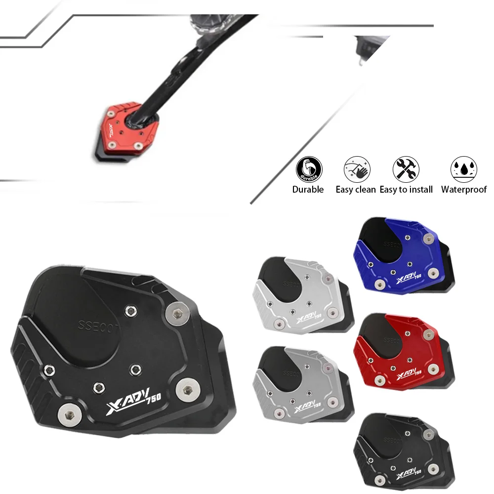 Pata de cabra lateral para motocicleta, soporte para Honda X-ADV 750, X-ADV750, XADV750, 2017, 2018, 2019