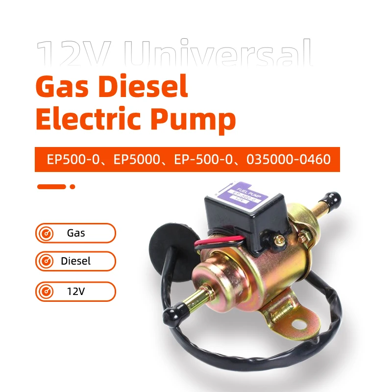 Universal Gas Diesel Electric Pump 12V EP500-0 EP5000 EP-500-0 035000-0460 For Motorcycle Oil Pipe Diesel Electric Fuel Pump