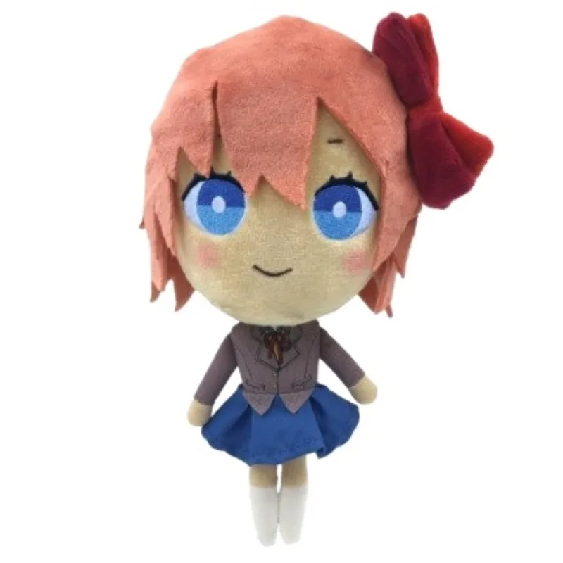 Heißer, süßer Doki Doki Literature Club! Plüsch-Set Monika Sayori Natsuki Yuri Weiche Stofftiere in Schuluniform für Fans und Heimdekoration – Detail 4