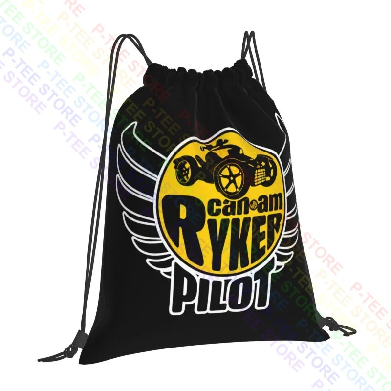 Can-Am Ryker Pilot Wings Drawstring Bags Gym Bag Print Beach Bag Sports Bag Outdoor Running