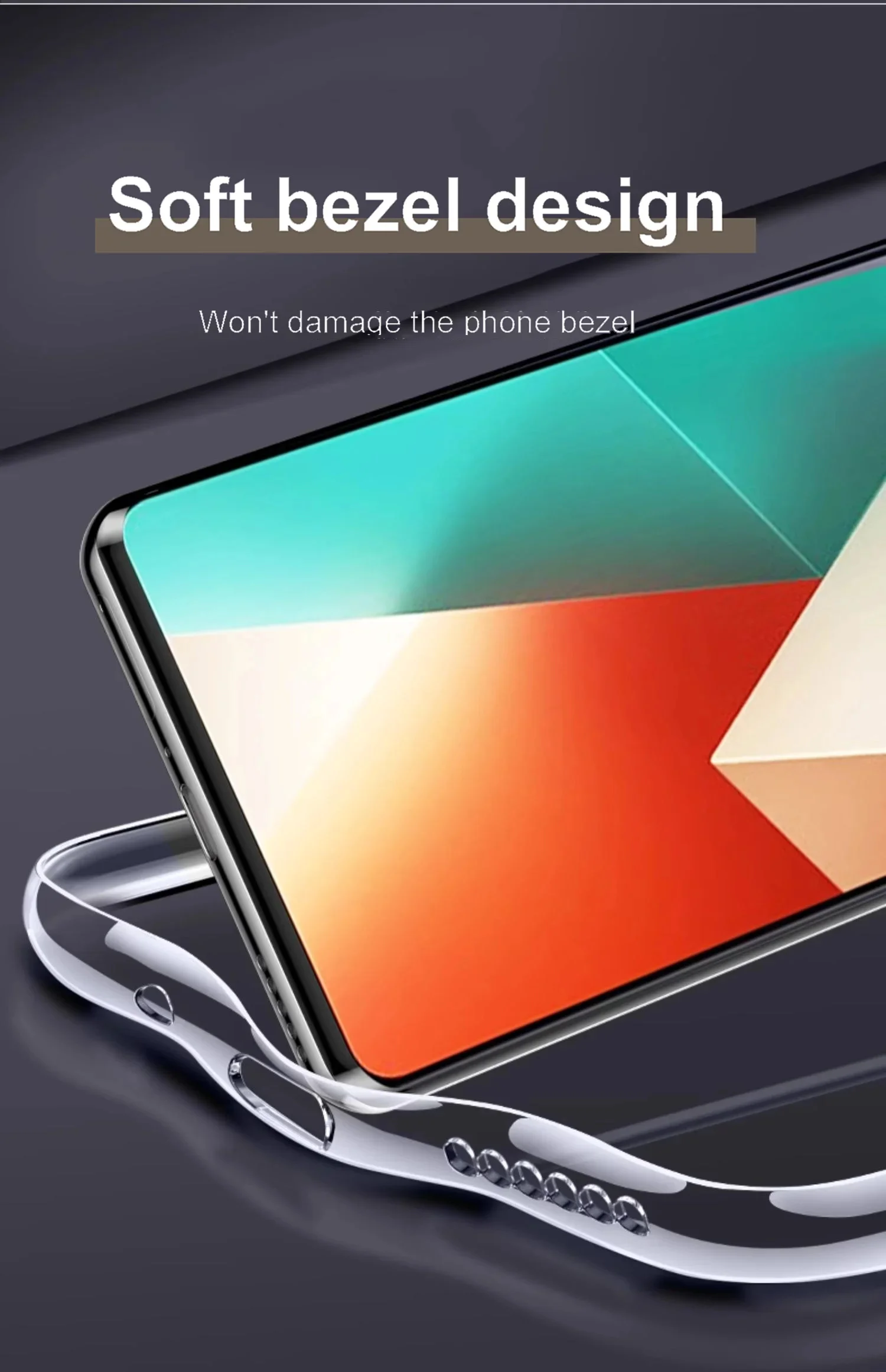 Transparente Silikon-Softhülle für Xiaomi Redmi Note 13 Pro Plus, ultradünn, transparent, TPU-Stoßstange für Redmi Note 13 Pro 4G 5G – Detail 4