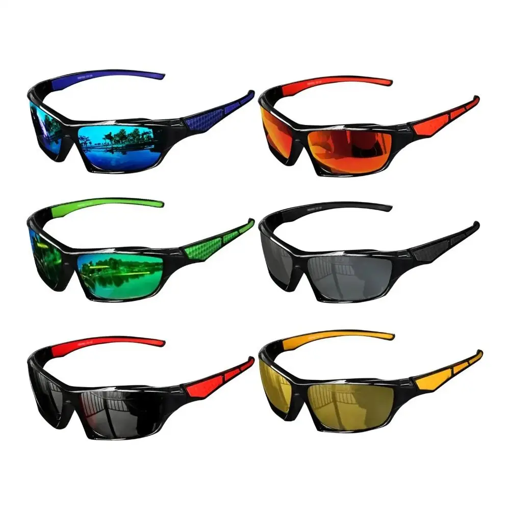 UV400 Cycling Glasses Lens Comprehensive Protection Sport Eyewear Impact Resistant Wrap Around Frame Bike Goggles Golf
