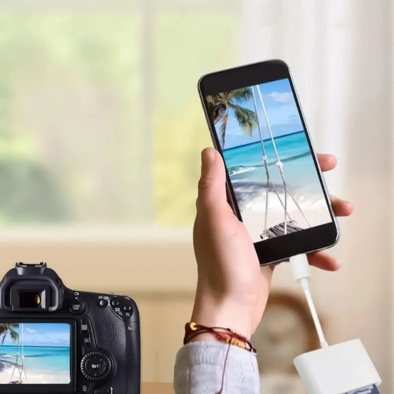 Compactly USB C Memory Card Reader compatible para múltiples enchufes dispositivos y reproducir