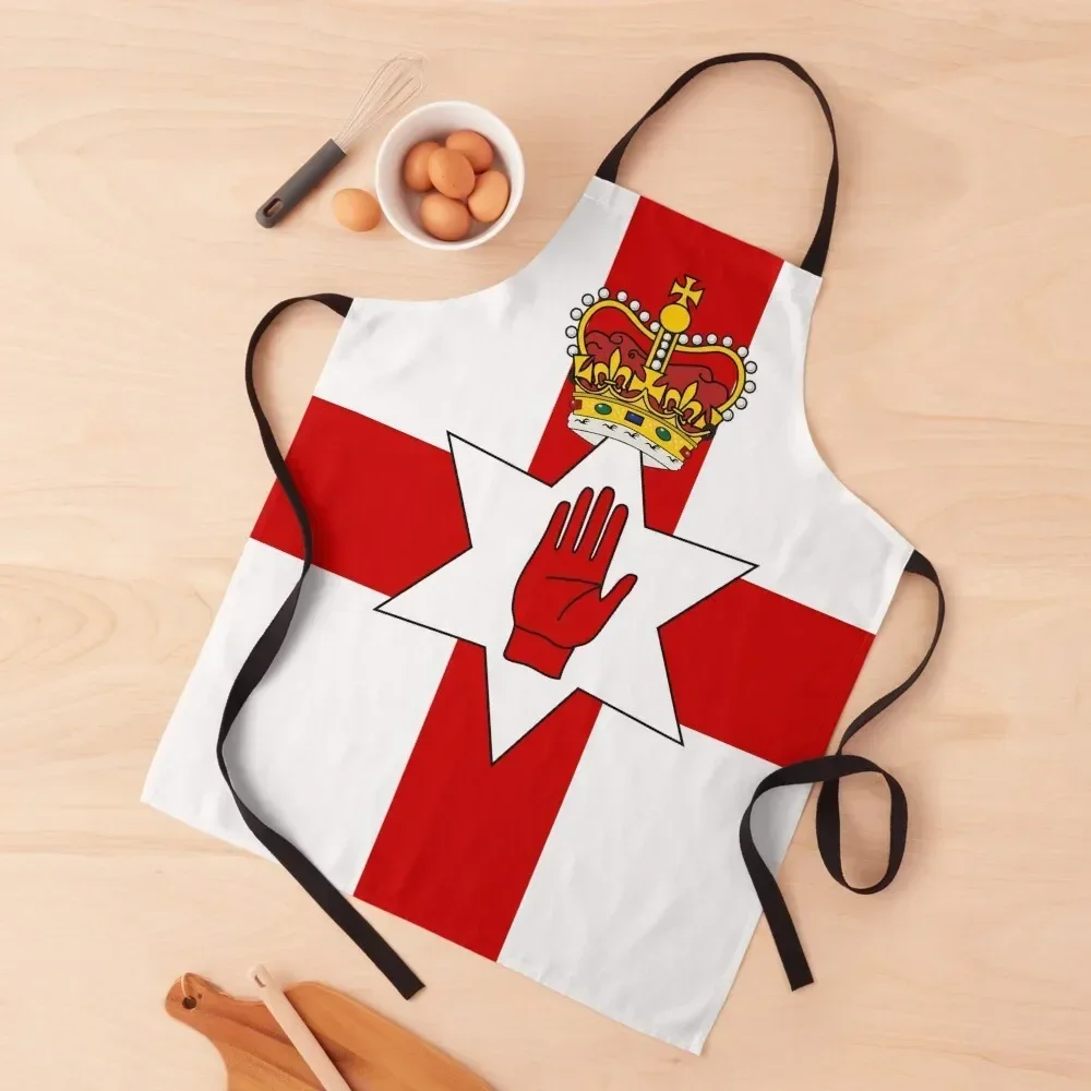 

Northern Ireland Flag - Ulster Flag Apron work gowns for women cleaning Kitchens Men Apron