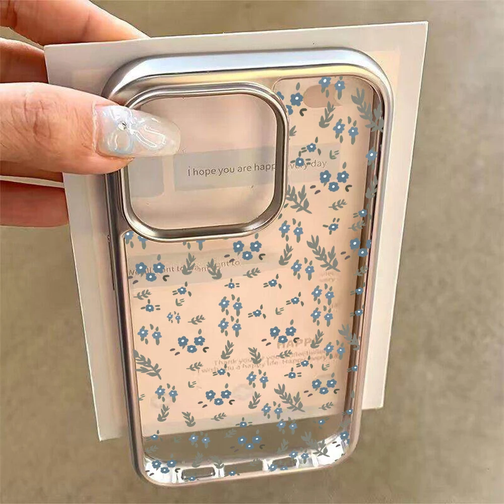Blumen-Handyhülle für iPhone 17 15 16 Pro Max Hüllen iPhone 15 14 13 12 11 17 Pro Max Plus Transparente Beschichtung Stoßfeste Hüllen – Detail 1