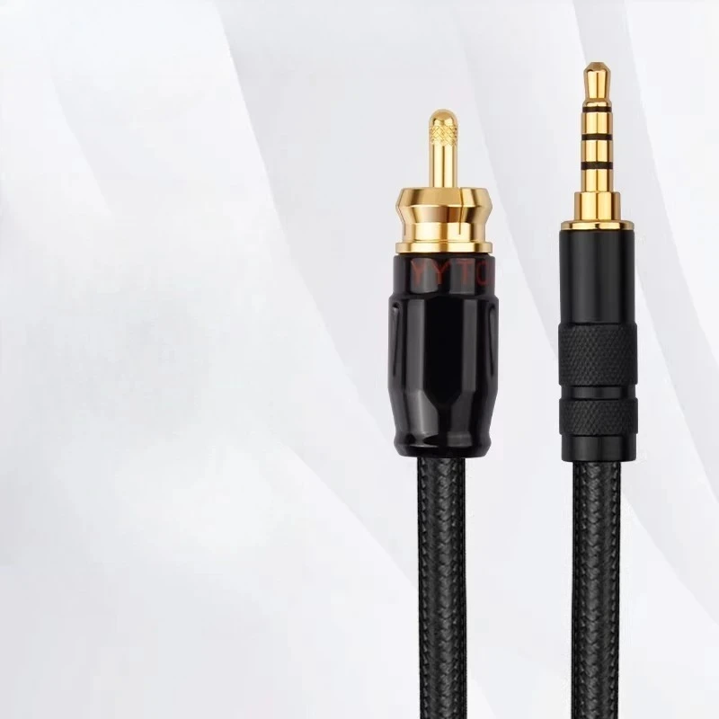 YYTCG four section 3.5mm to single RCA digital coaxial audio cable SPDIF lotus head adapter power amplifier conversion cable