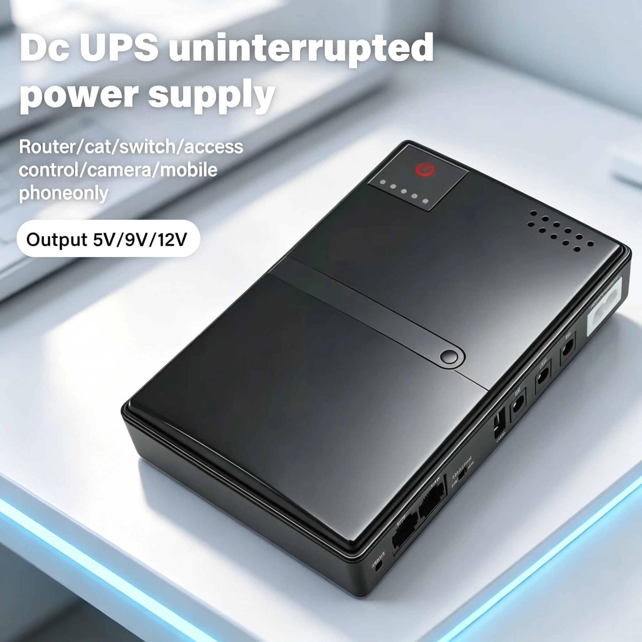 Backup Power UPS 18W Uninterruptible DC Power Supply DC1018L 5V 9V 12V EU/US Plug Router Optical Cat Monitor Charger Cell Phone
