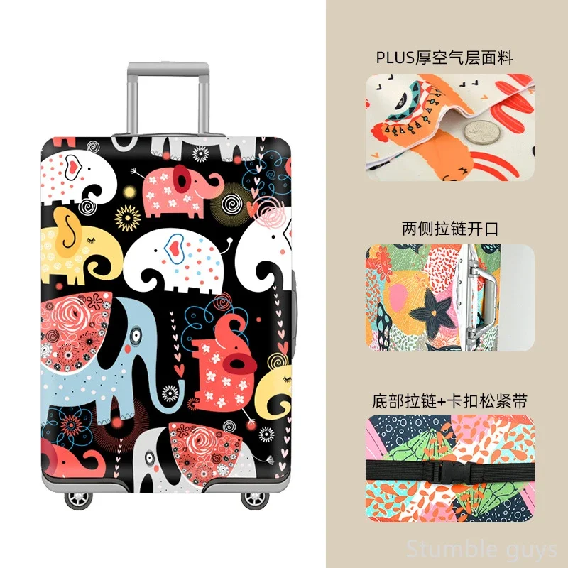 

Heavy Duty Washable Luggage Cover High Elastic Protective Dustproof Suitcase Sleeve Practical Accessory Air & Road Trips