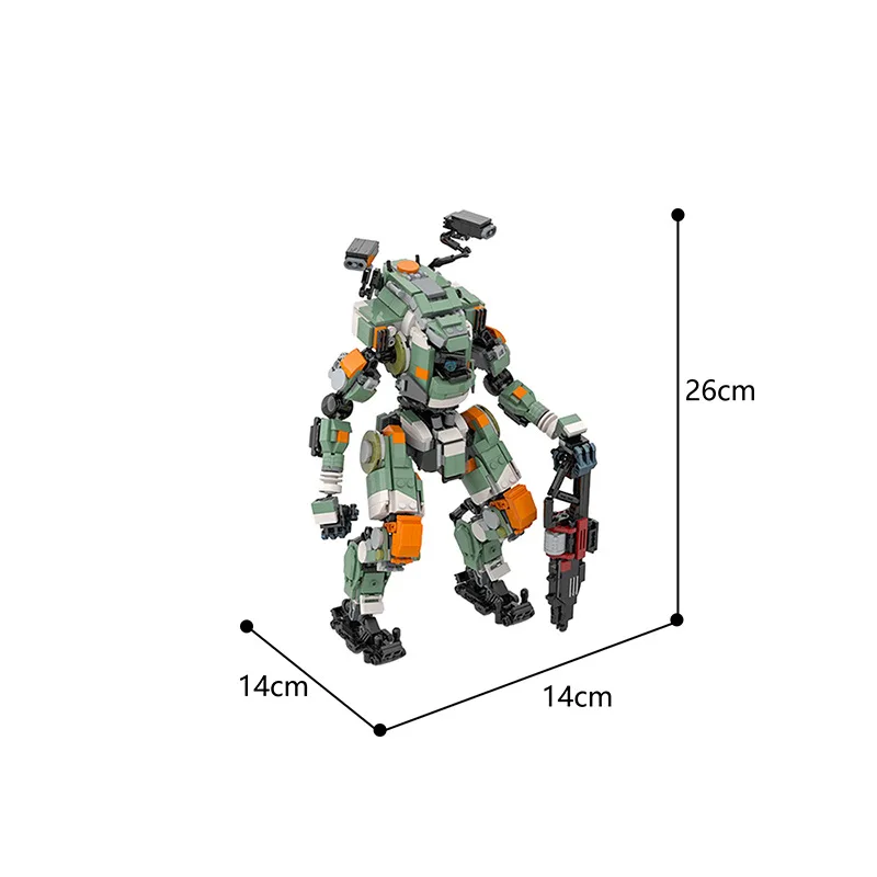 Hot New Titan Fall BT-7274 Pioneer Titan Robot Model Constructor Technical Building Blocks Military Mecha War Bricks Toys Gift