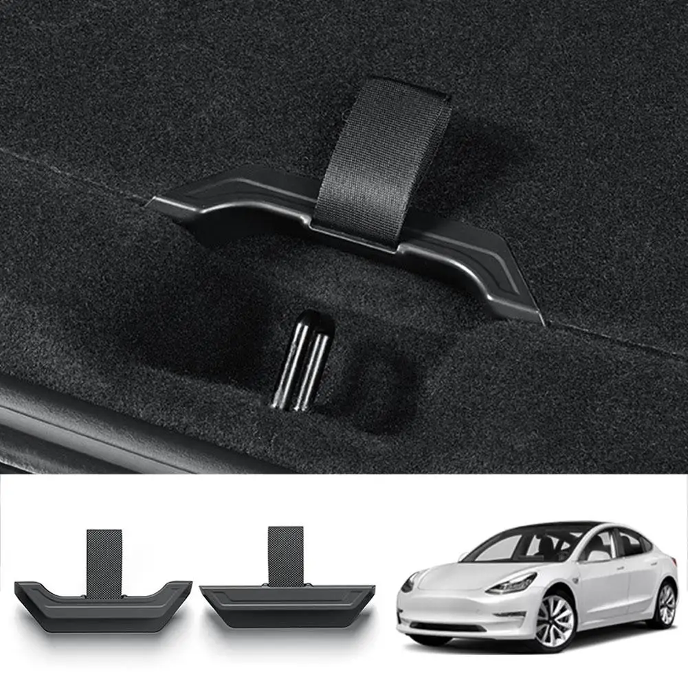 Rear Trunk Rope Draw String For Tesla Model Y Juniper 2025 Open Tail Box Cover Handle Pull Straps Car Modification Accessories