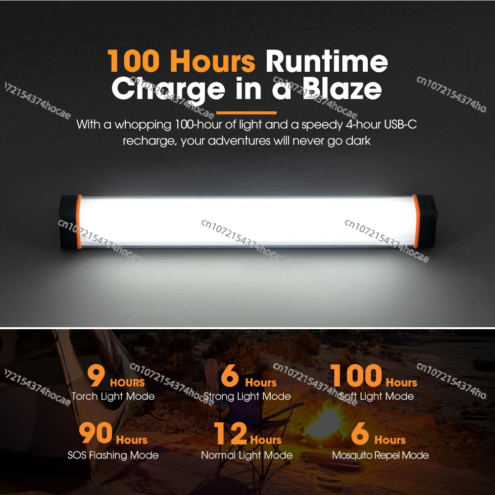 

Многофункциональный 2500 мАч USB-зарядка перезаряжаемый светодиодный фонарик лампа от комаров с магнитным основанием