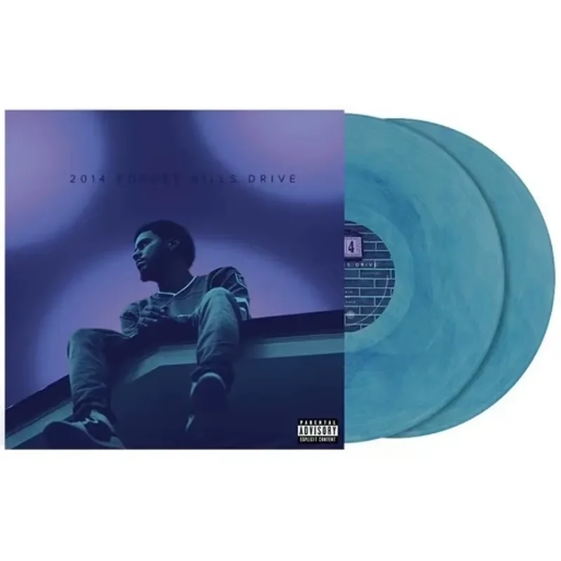 

Cole for 2014 Forest Hills Drive 10th Anniversary Blue Marble Color Glue Vinyl 2LP