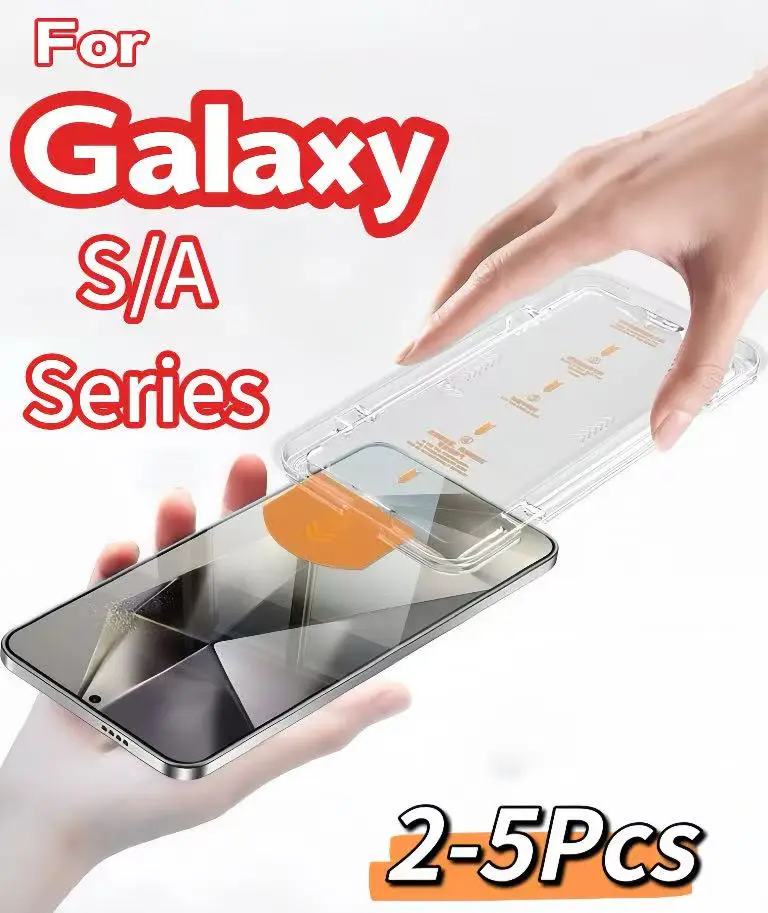 2–5 Stück Samsung Galaxy S25 Edge S24 Ultra S23 S22 S21 Plus A16 A26 A36 A71 A25 A55 5G gehärtetes Glas Displayschutzfolie HD klar