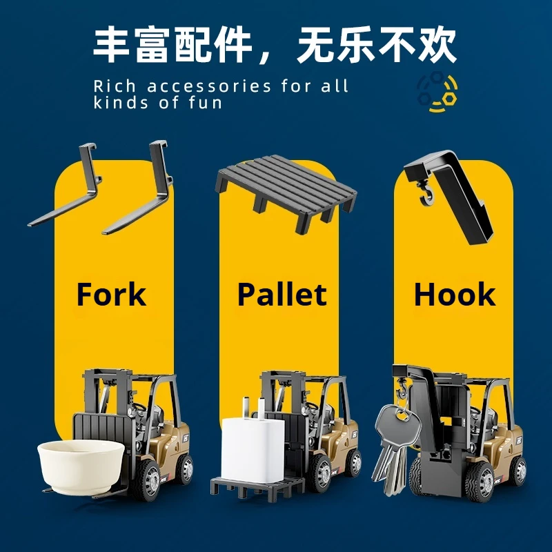 اسأل Nanfeng 1/64 Rc رافعة شوكية صغيرة شبه متناسب 2.4G Rc سيارة بلوتوث سبيكة التحكم عن بعد لودر أطفال بالريموت كنترول ألعاب أطفال