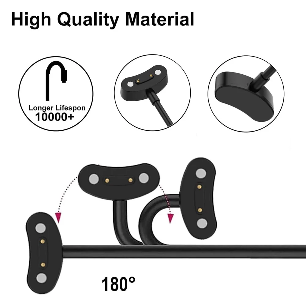 Top Quality Charger for Ticwatch Pro 5 3/ Ticwatch E3/ Ticwatch Pro X/ Ticwatch Pro 3 LTE/ Pro 3 Ultra USB Charging Cable 1m