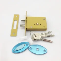 1pcs Universal key DeadBolt Invisible Locks,prevent lock picking double bar invisible , mortise, tubewell Mortice locks