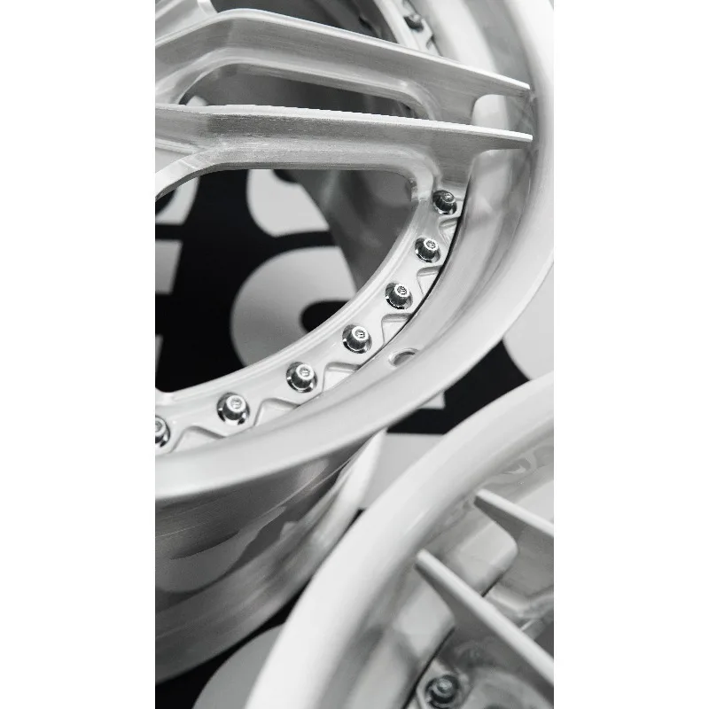 

【2026】Chican Custom Forged 2 Piece Star Brushed Silver 5x114.3 5x120 5x130 5x112 18-22 Inch Rim