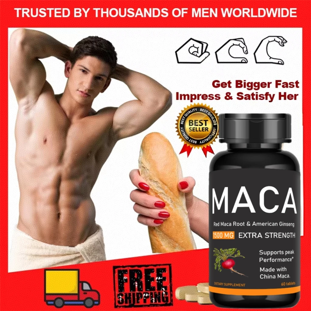 

Organic Maca -60 Tablets PeruvianMaca Root Gelatinized 100% Pure Non-GMosupports Reproductive HealthNatural Energizer