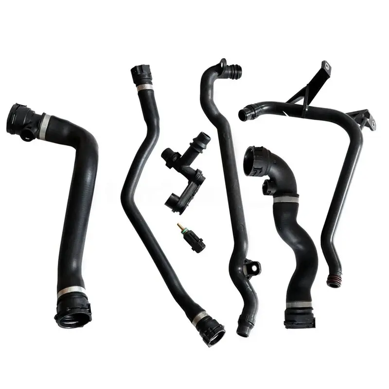 【Price Drop !!】-Coolant Radiator Hose Expansion Tank Kit For BMW E46 323 325 328 330 17127510952, 11531436408, 11531436410, 1153