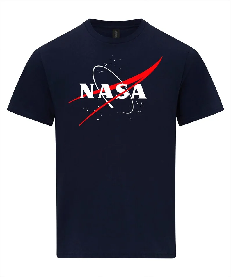 الكلاسيكية ناسا شعار وكالة الفضاء "ميتبول" تصميم تي شيرت عصر النهضة للرجال والنساء الفن الكلاسيكي الجمالي أنماط عادية