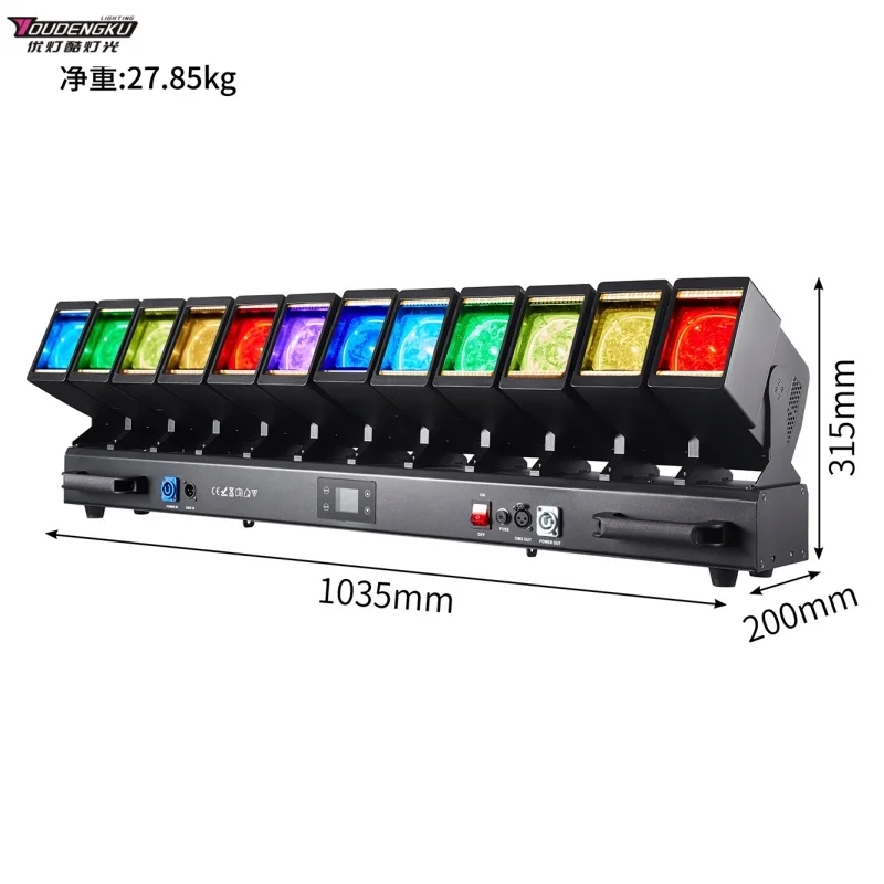 6 pieces 12x60W led moving head besam Light with Ring Rgbw 4 in 1 Zoom Wash Dj Club Party Stage LED Moving Head Strobe Light RDM