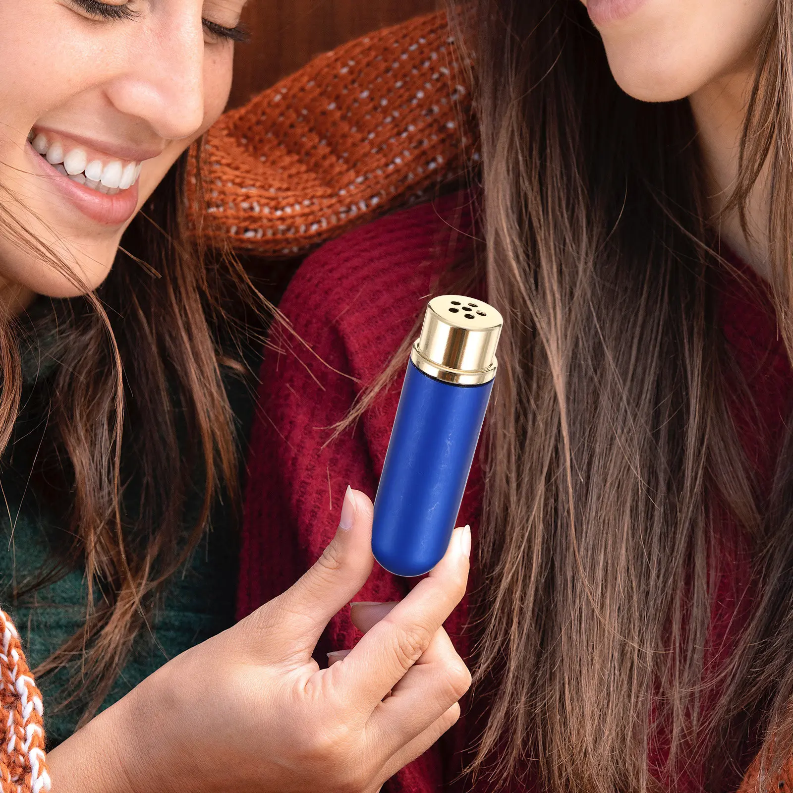 

5Pcs Elegant Metallic Aromatherapy Essential Oil Diffuser Lockets Unisex Personal Nasal Set for Office Car