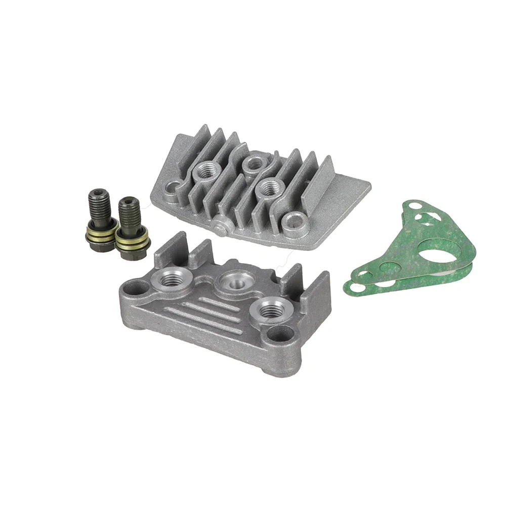 Motorcycle Oil Cooler Adapter Horizontal Engine Cylinder Cover & Screw For 50cc-110cc 125cc 140cc Monkey Dirt Pit Bike ATV Quad