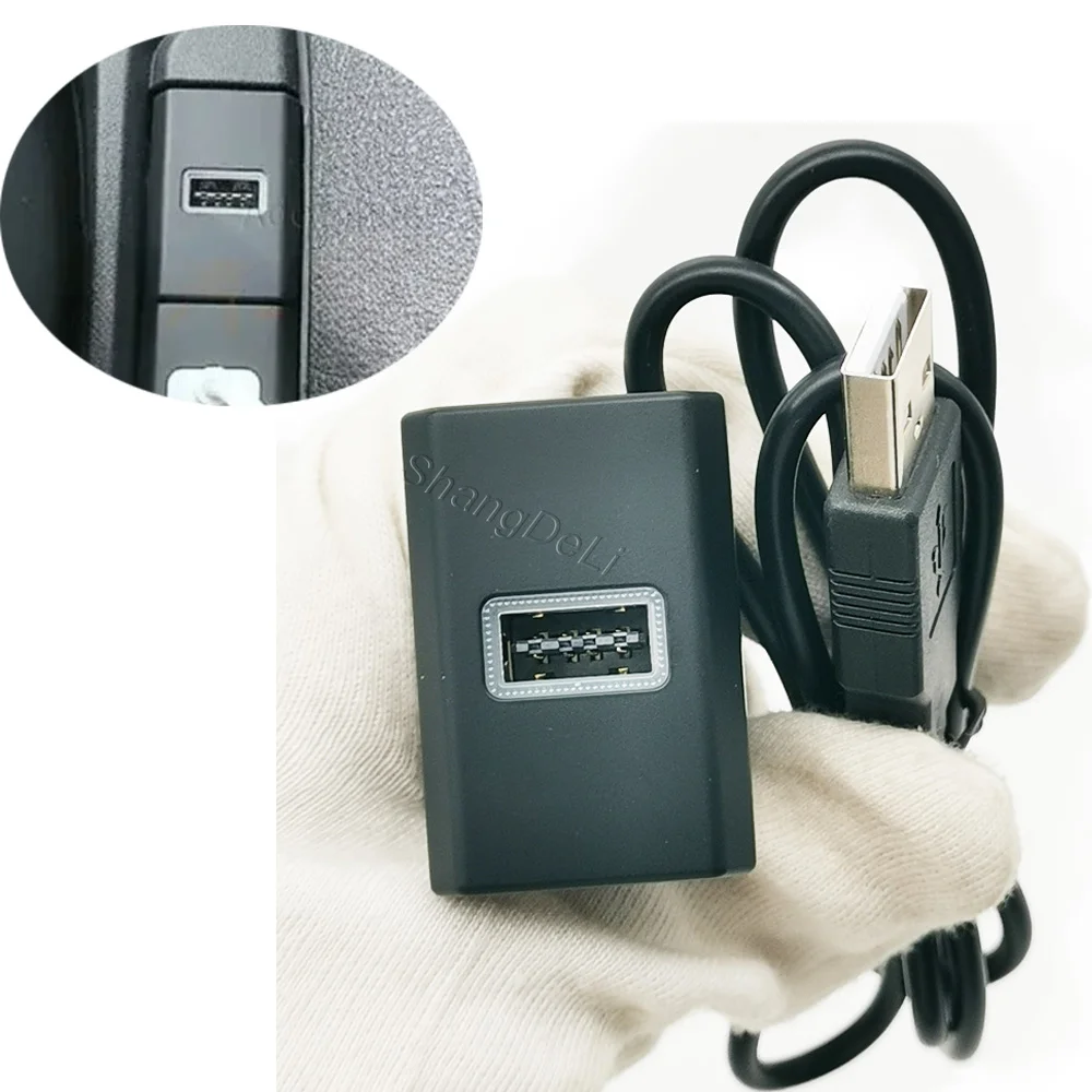 1PC Fit For Ford Transit 2017-2022 Car USB Audio Adapter Socket Accessories