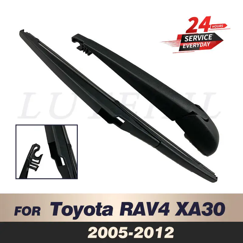 

Wiper 12" Rear Wiper Blade & Arm Set Kit For Toyota RAV4 XA30 2005 - 2012 Windshield Windscreen Tailgate Window