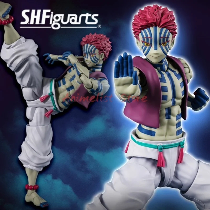 

Original Bandai S.H.Figuarts Demon Slayerakaza Action Figures Shf Figure Infinity Castle Anime Collection Model Toys Gift