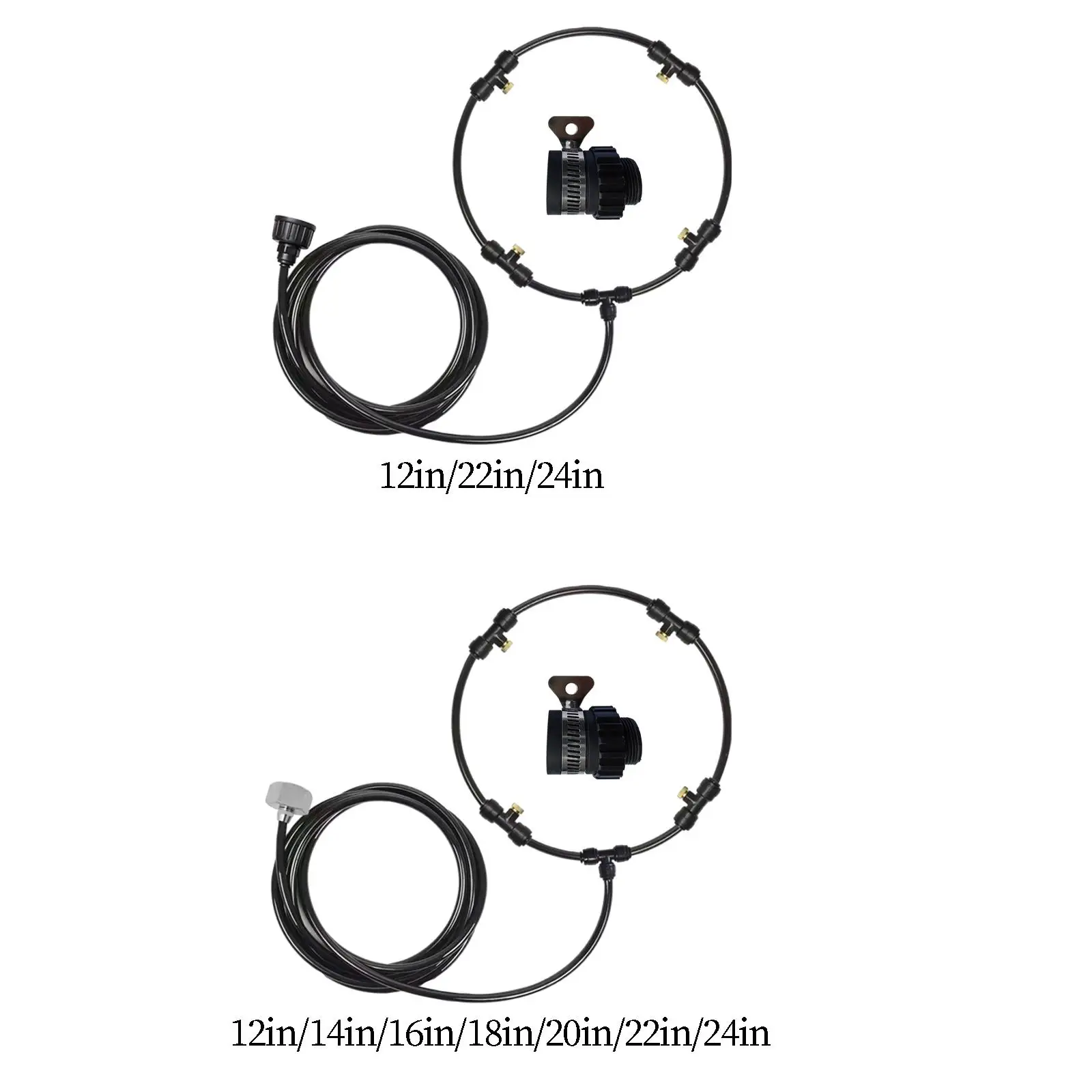 Kipas luar ruangan sistem pendingin kabut dengan adaptor