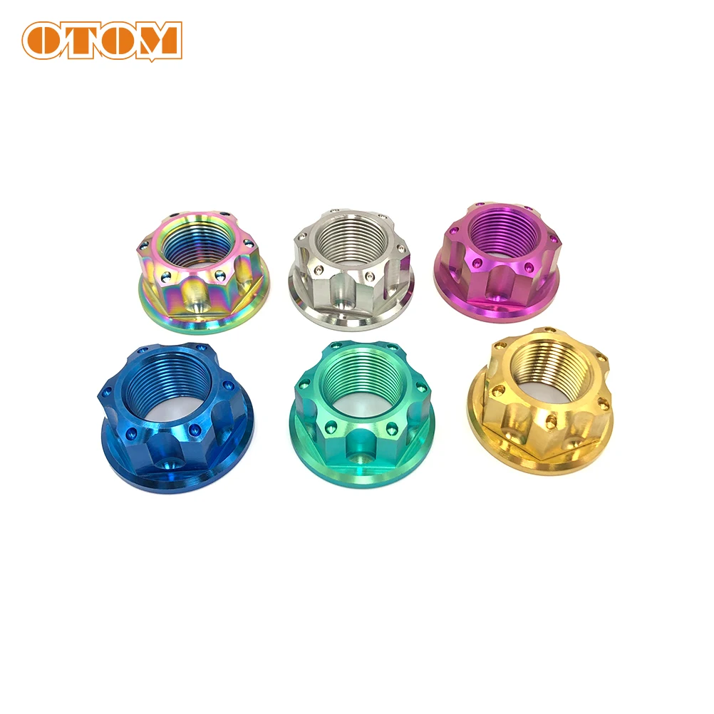 M22x1.5 Motorcycle Rear Wheel Axle Nut For KAWASAKI KX250F KX450F HONDA CRF250R CRF 250X 450L 450RWE Titanium Alloy Screw Bolts