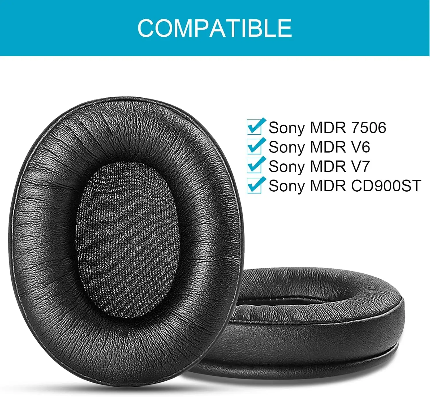 MDR 7506 Ear Pads Replacement Noise Isolation Headphone Cushions Compatible with MDR V6 V7 MDR-CD900ST