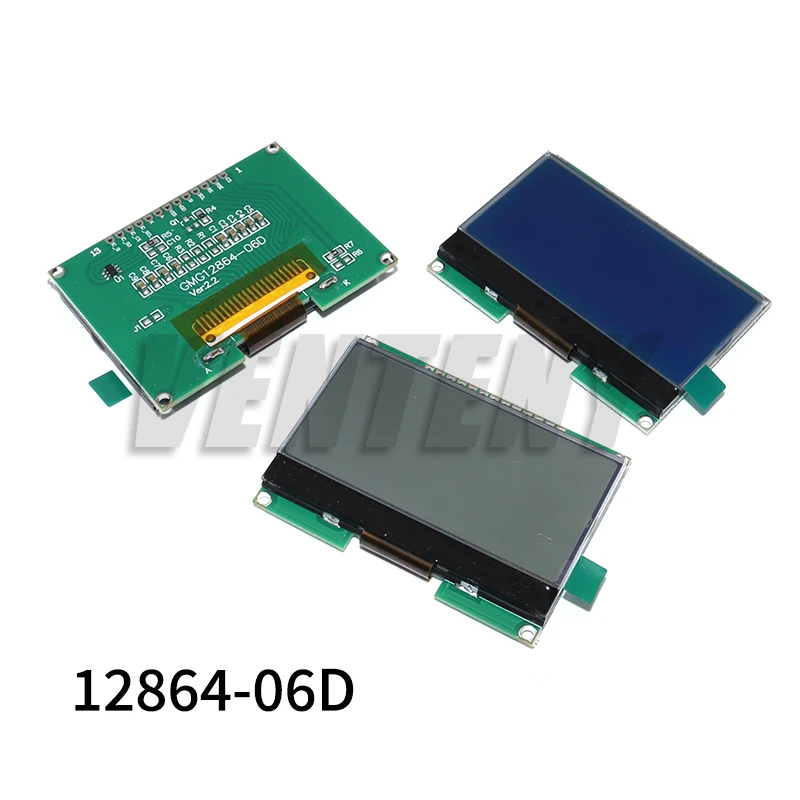 Lcd12864 12864-06D, 12864, LCD module, COG, with Chinese font, dot matrix screen, SPI interface