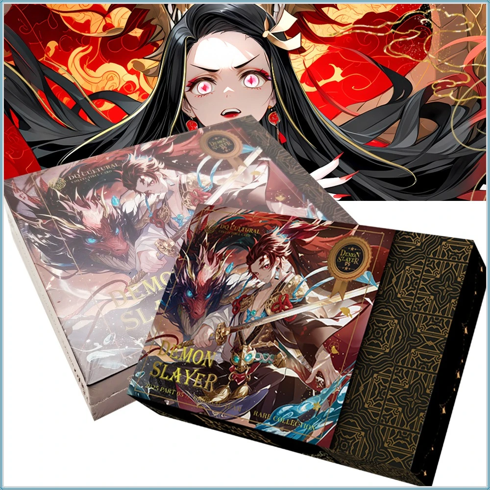

Demon Slayer Exquisite Rare Collection Cards Q-version Cute Style Kamado Tanjiro Tsuyuri Kanawo Anime Figure Portrait Card Gift